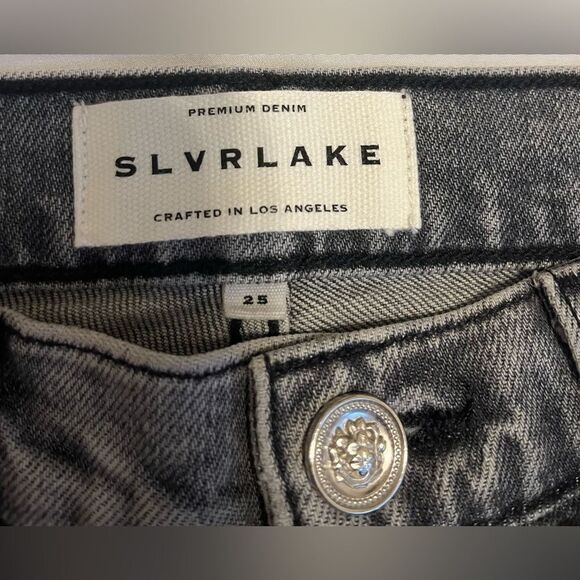 SLVRLAKE Premium Denim BEATNIK Ankle in After Midnight Made in USA Size 25 NWOT - Picture 7 of 9